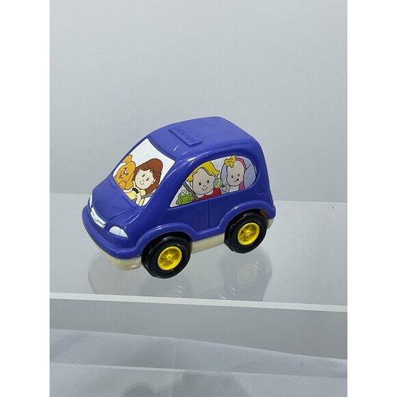 Vintage Fisher Price Little People Purple Mini Van McDonalds Happy Meal Toy - Picture 1 of 2